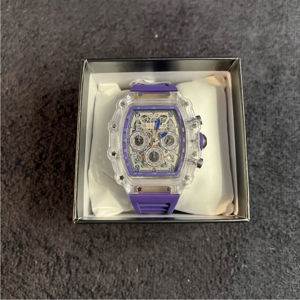 Rare Activa X Invicta Purple and Black Women's Watch new in box - Picture 2 of 10